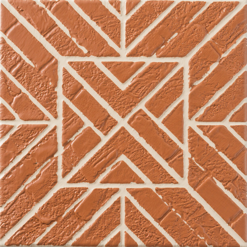3D Red Mosaic-Pattern Brick Texture Peel and Stick Wall Tile