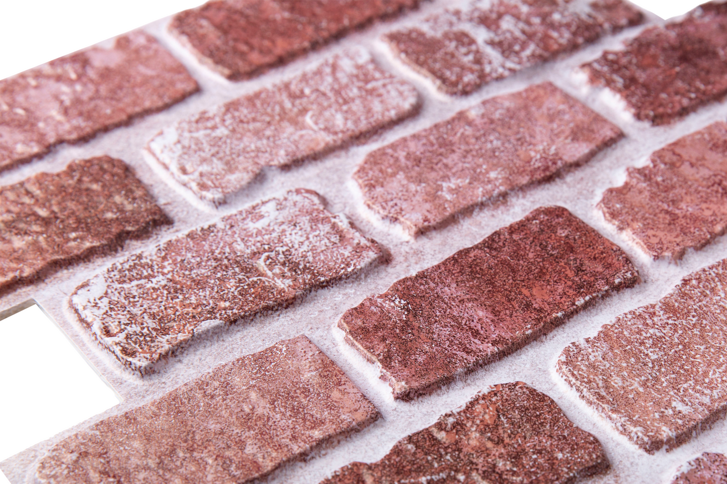 3D Reddish-brown Brick Peel and Stick Wall Tile