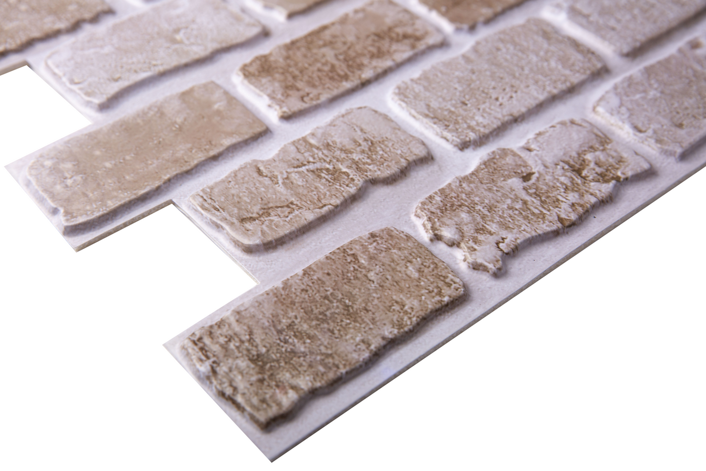 3D Copper Brick Peel and Stick Wall Tile