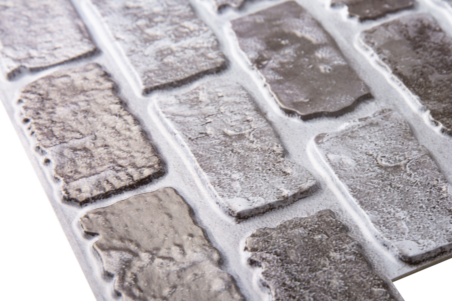 3D Black Brick Peel and Stick Wall Tile
