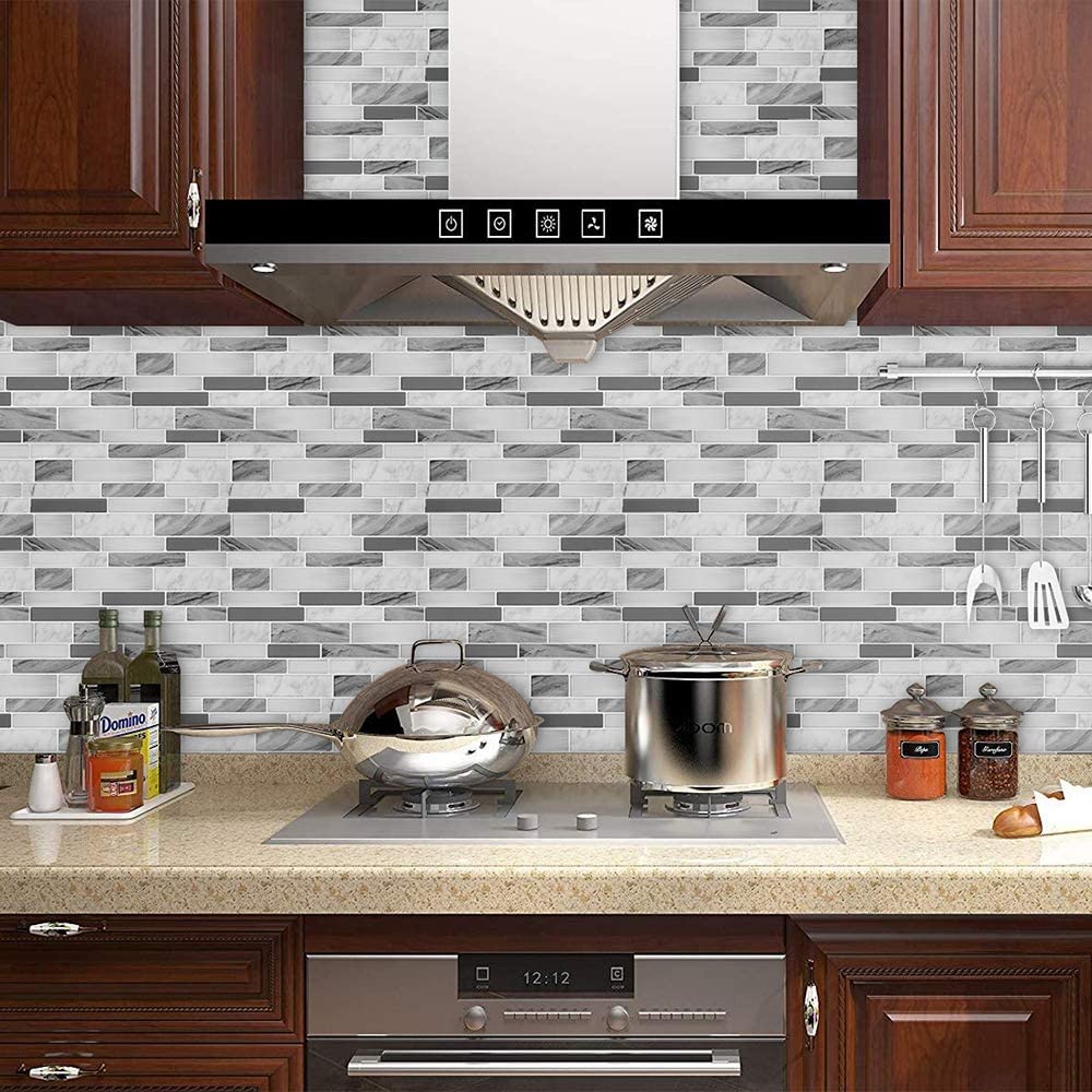 Blend Tiles Peel and Stick Tile Backsplash - Gray