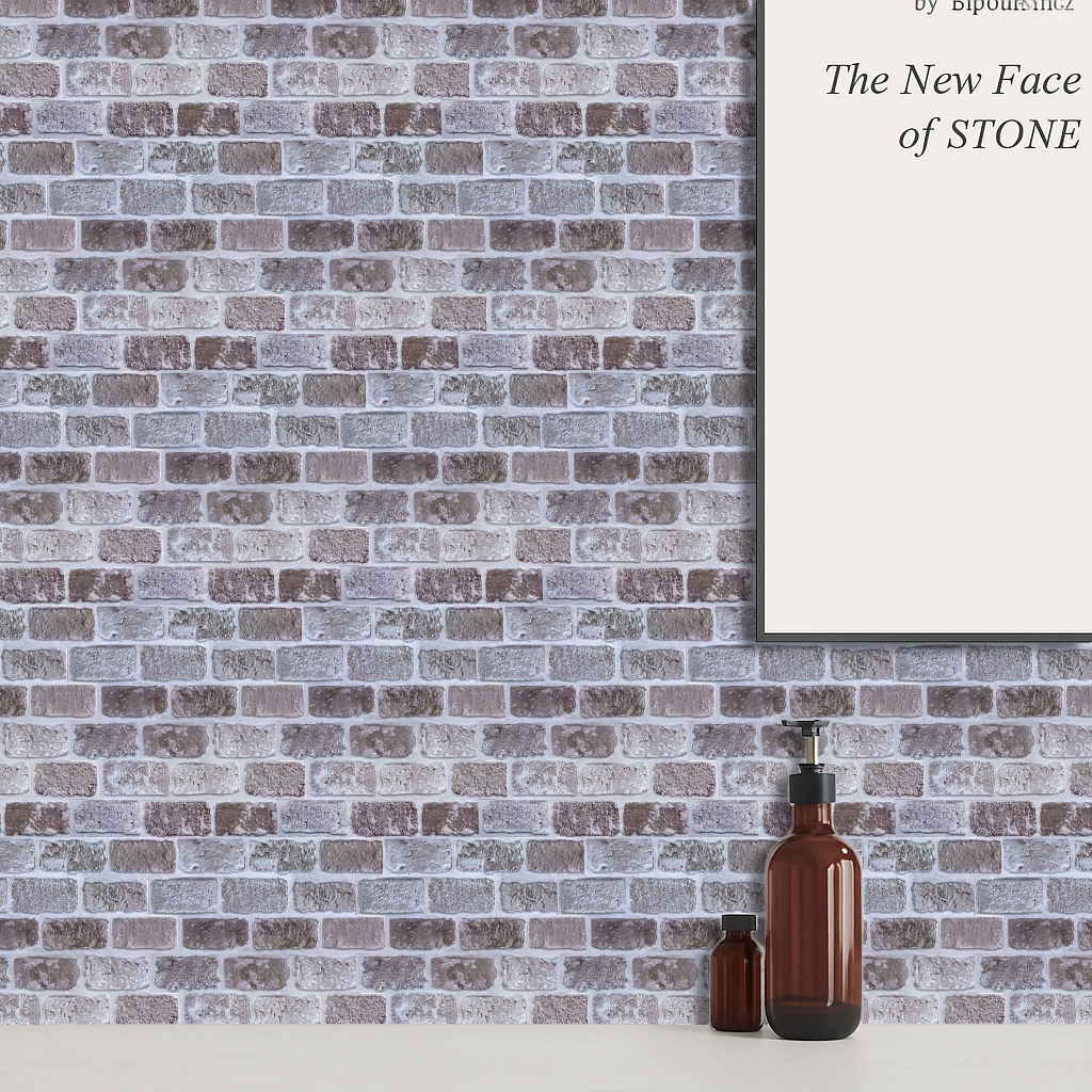 3D Black Brick Peel and Stick Wall Tile