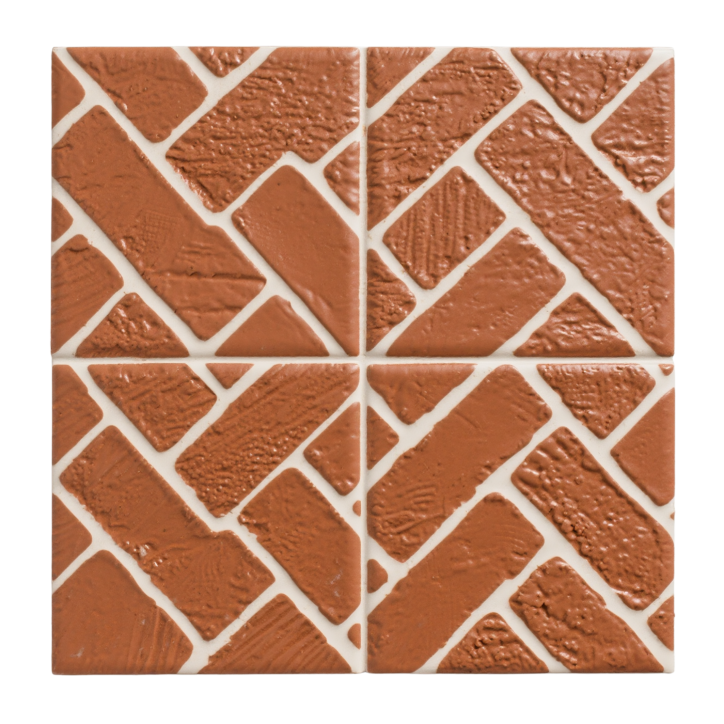 3D Herringbone Rustic Brick Texture Peel and Stick Wall Tile