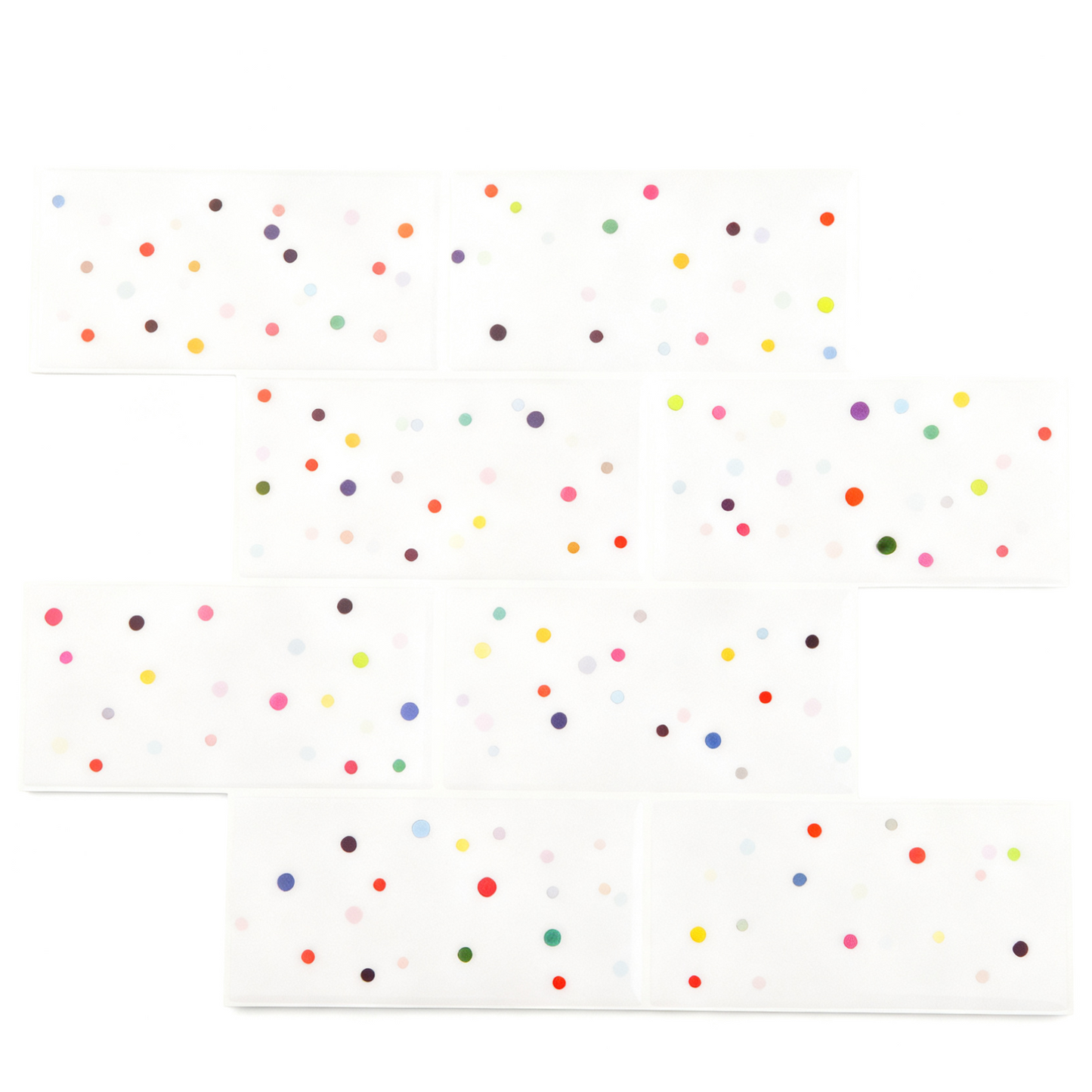 Colorful Polka dots Tile Peel and Stick Wall Sticker