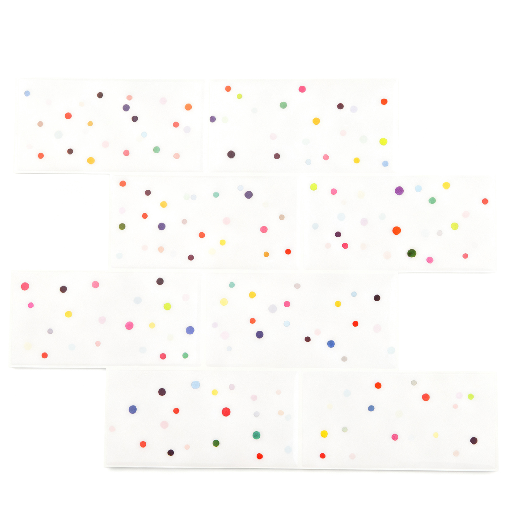 Colorful Polka dots Tile Peel and Stick Wall Sticker