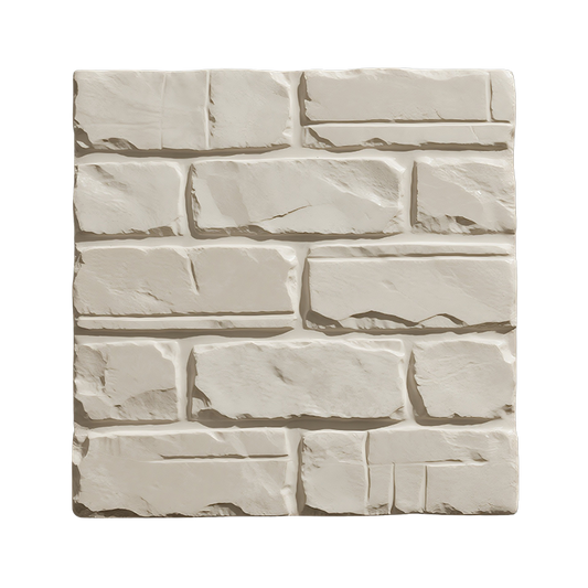 3D Beige Stone Look Peel and Stick Wall Tile