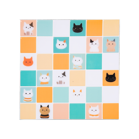 Cute Cat Pattern Peel and Stick Wallpaper