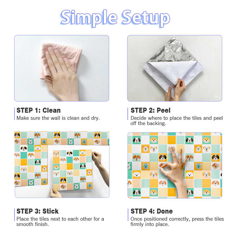 Cute Cat Pattern Peel and Stick Wallpaper