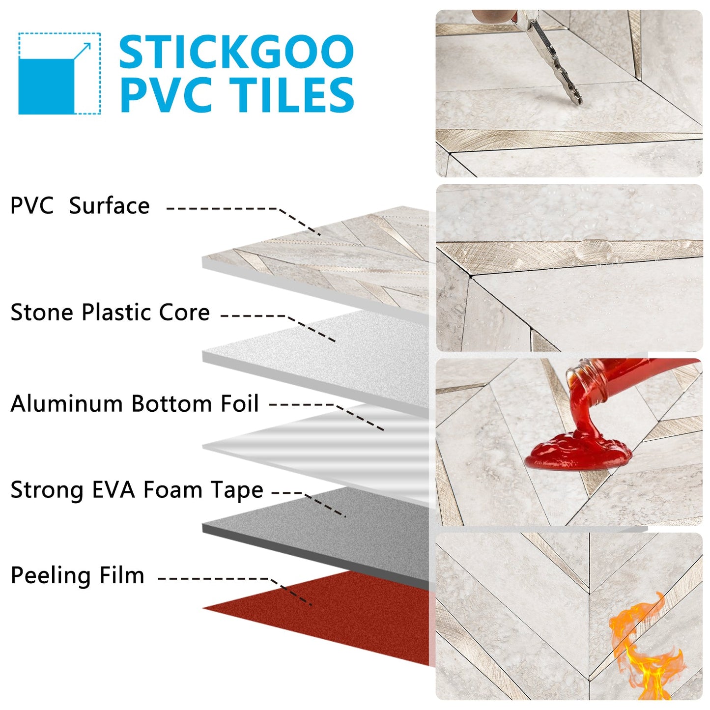 Herringbone Wall Tiles - Beige Mixed Metal Gold