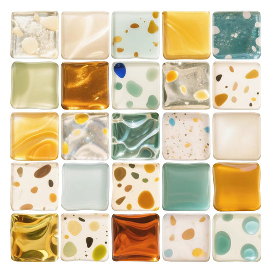 3D Colorful Mosaic Style Peel and Stick Wall Tile