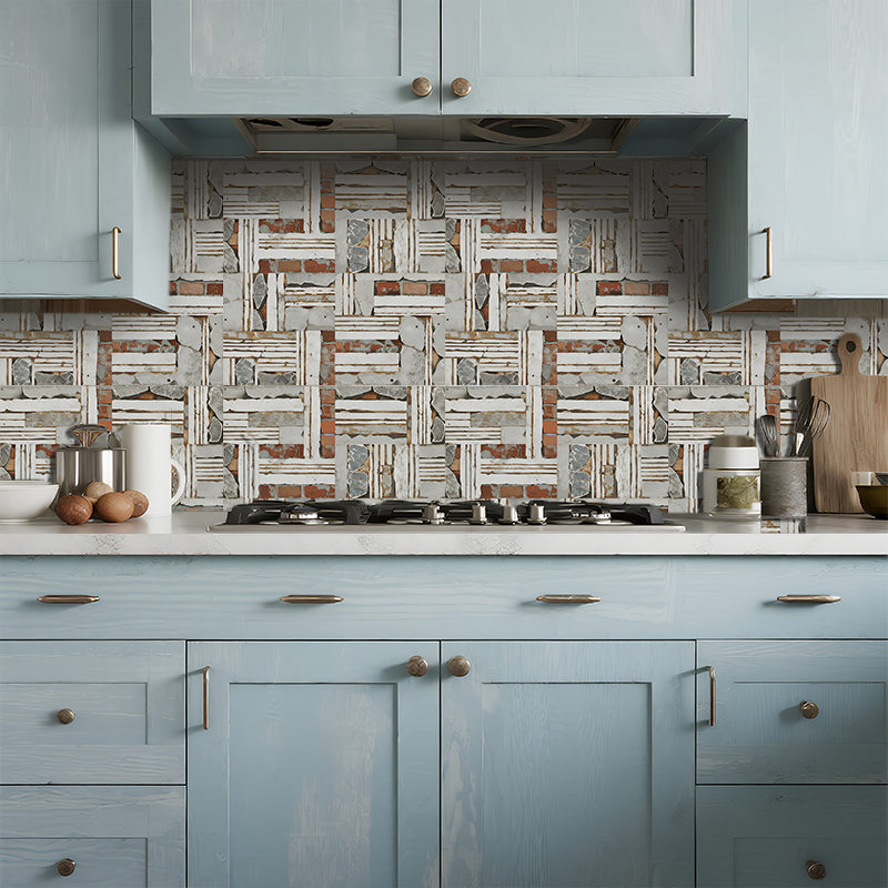 3D Rustic Industrial Peel and Stick Wall Tile
