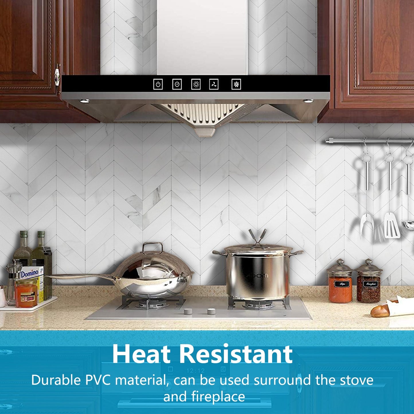 Herringbone Wall Tiles - Statuario White Marble