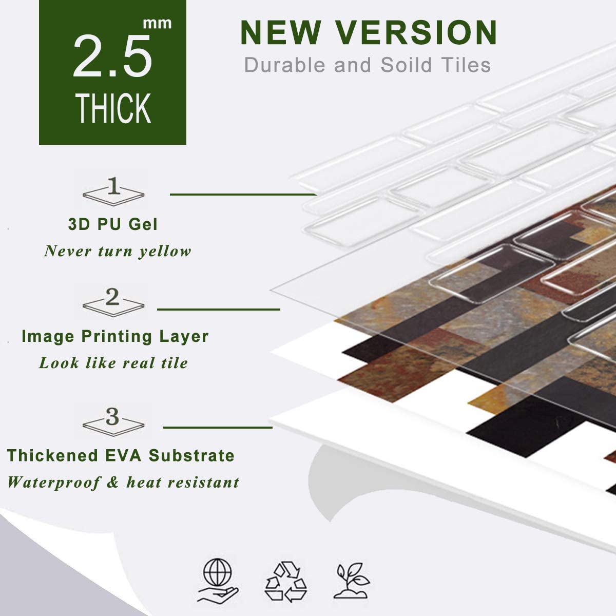 Blend Tiles Peel and Stick Tile Backsplash - Gray