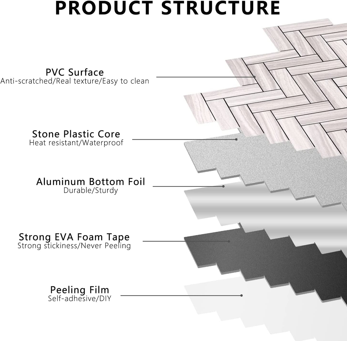 2022 Herringbone Wall Tile - Grey Serpeggiante