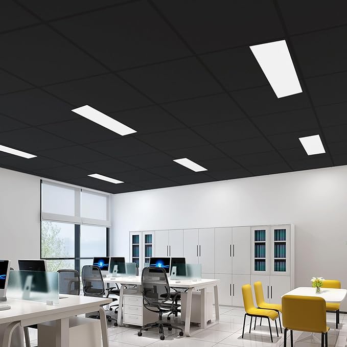 PVC Decorative Ceiling Panel 24 Sq. Ft - Black