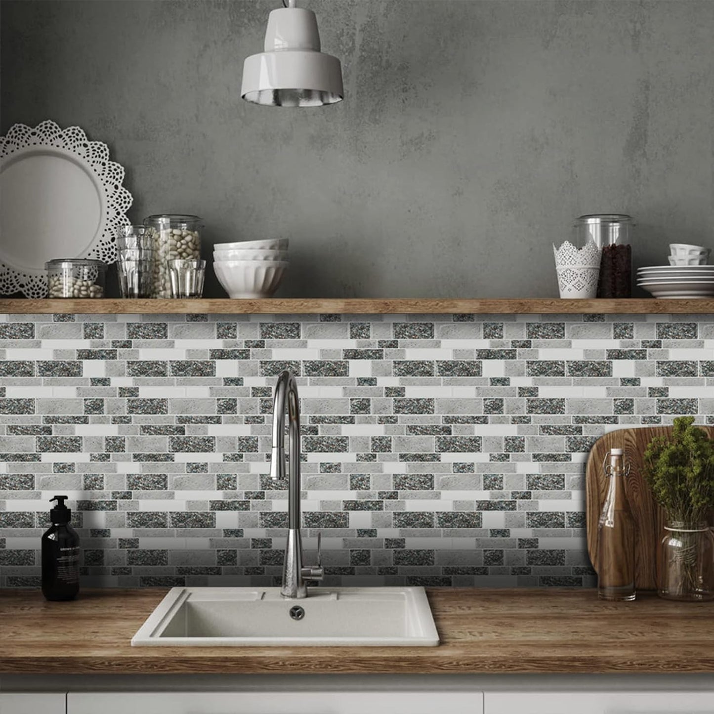 Linear Blend - Grey Granite