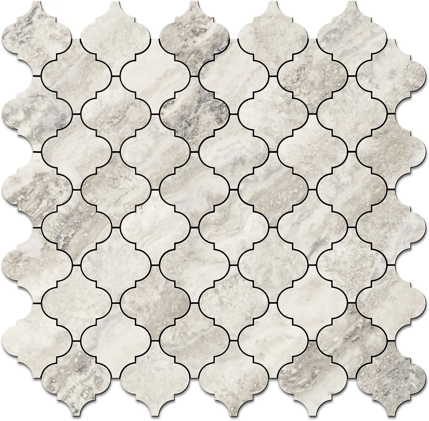 Arabesque Peel and Stick Tiles - Beige
