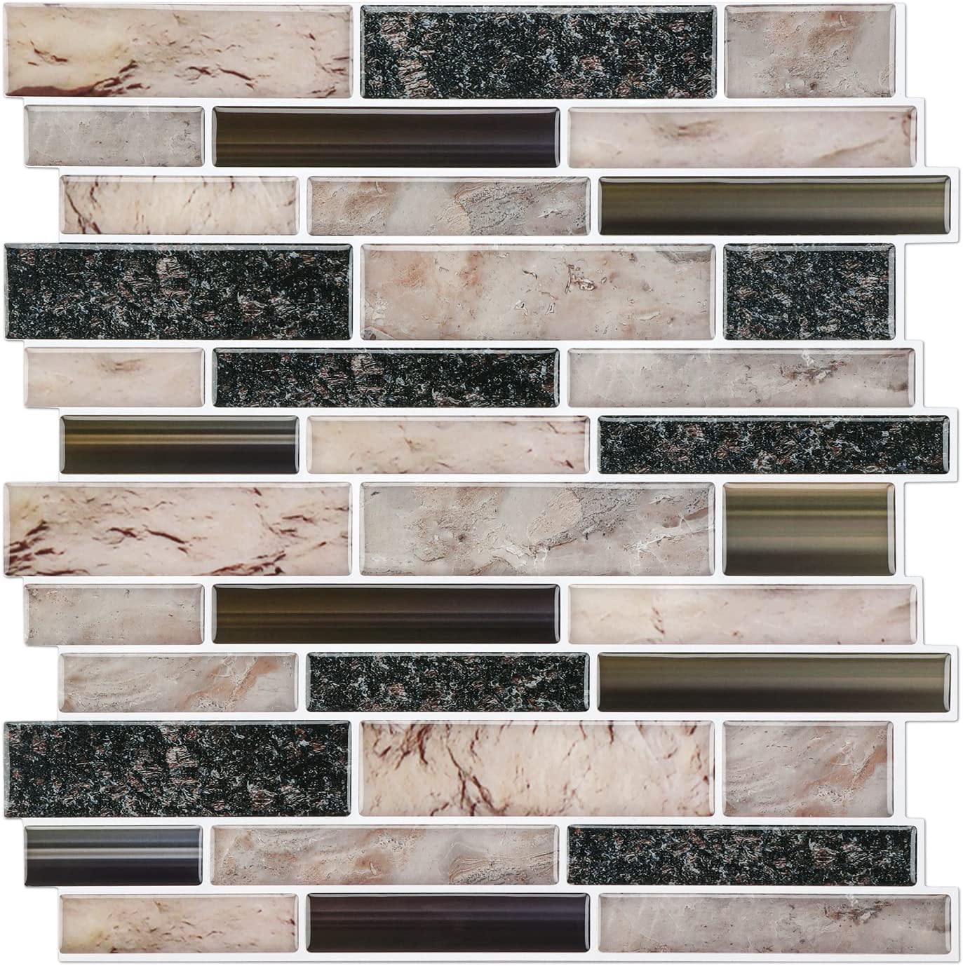 Blend Tiles Peel and Stick Tile Backsplash - Sandstone Look