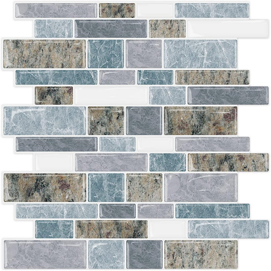 Linear Blend - Light Blue & Brown Granite