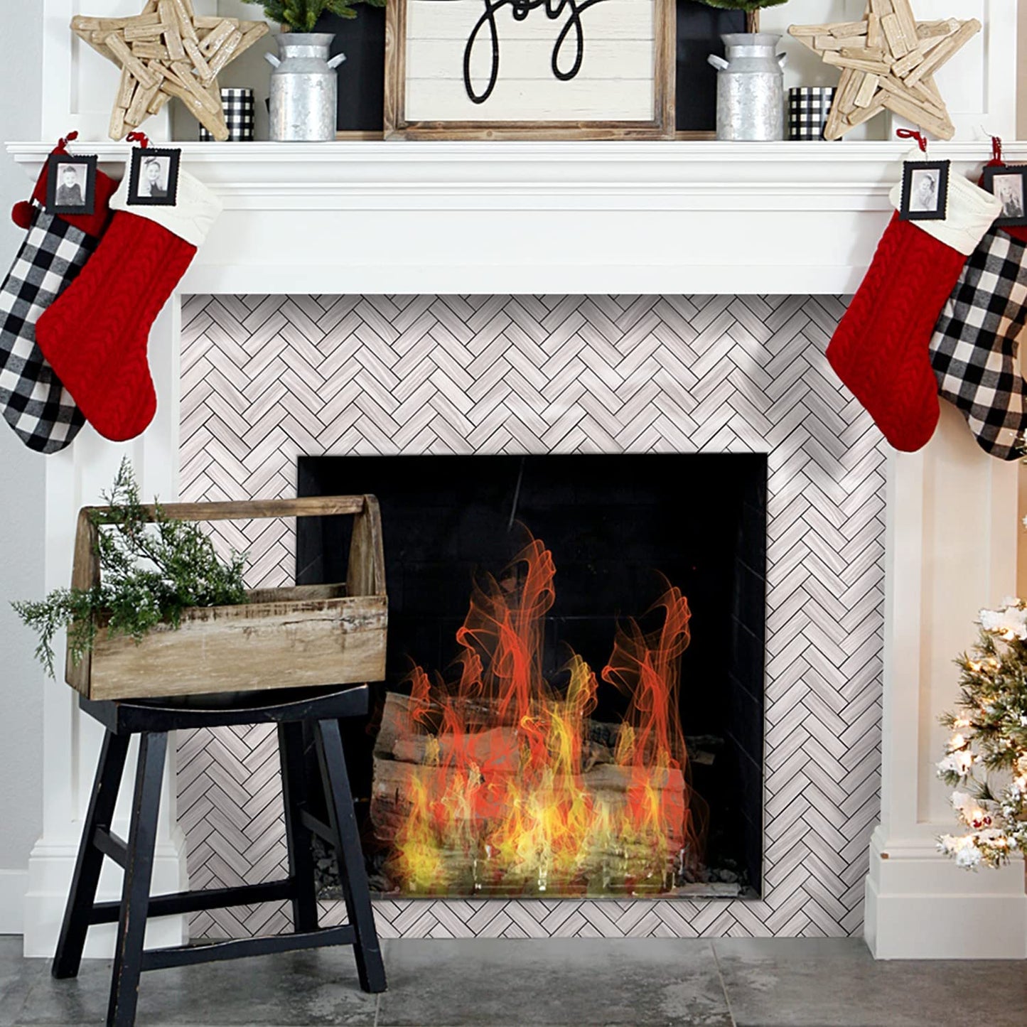 2022 Herringbone Wall Tile - Grey Serpeggiante