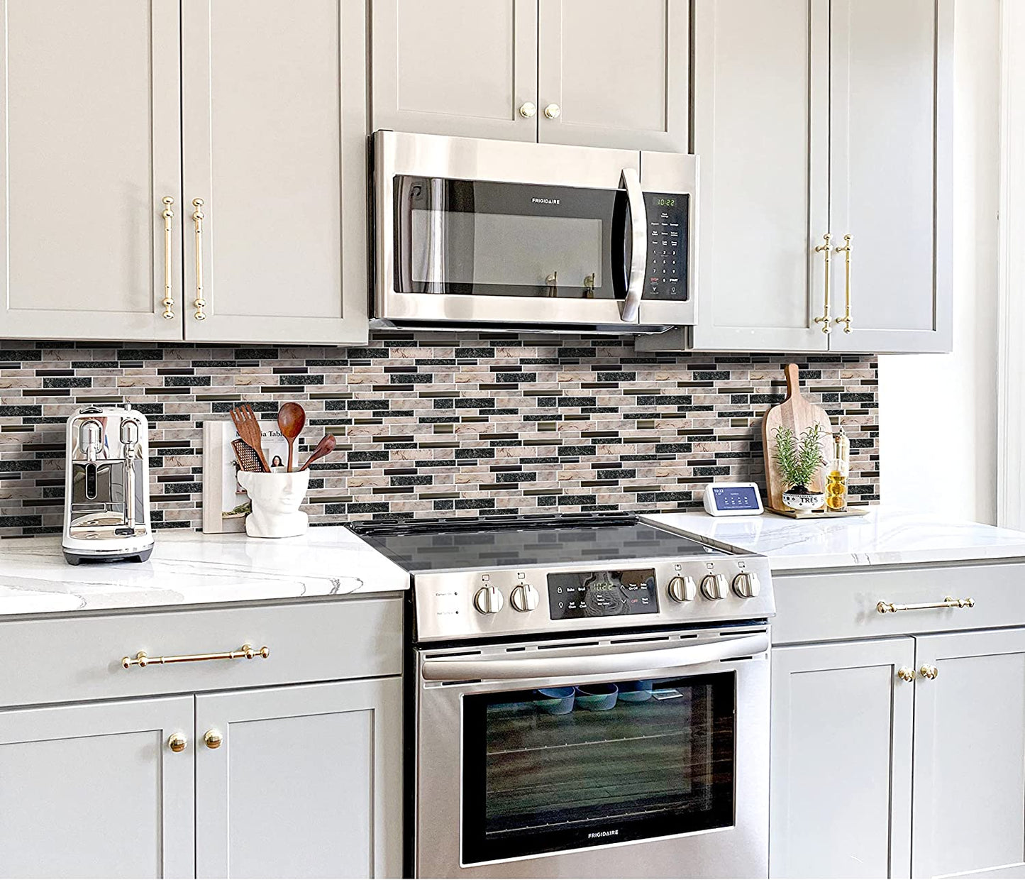 Blend Tiles Peel and Stick Tile Backsplash - Sandstone Look