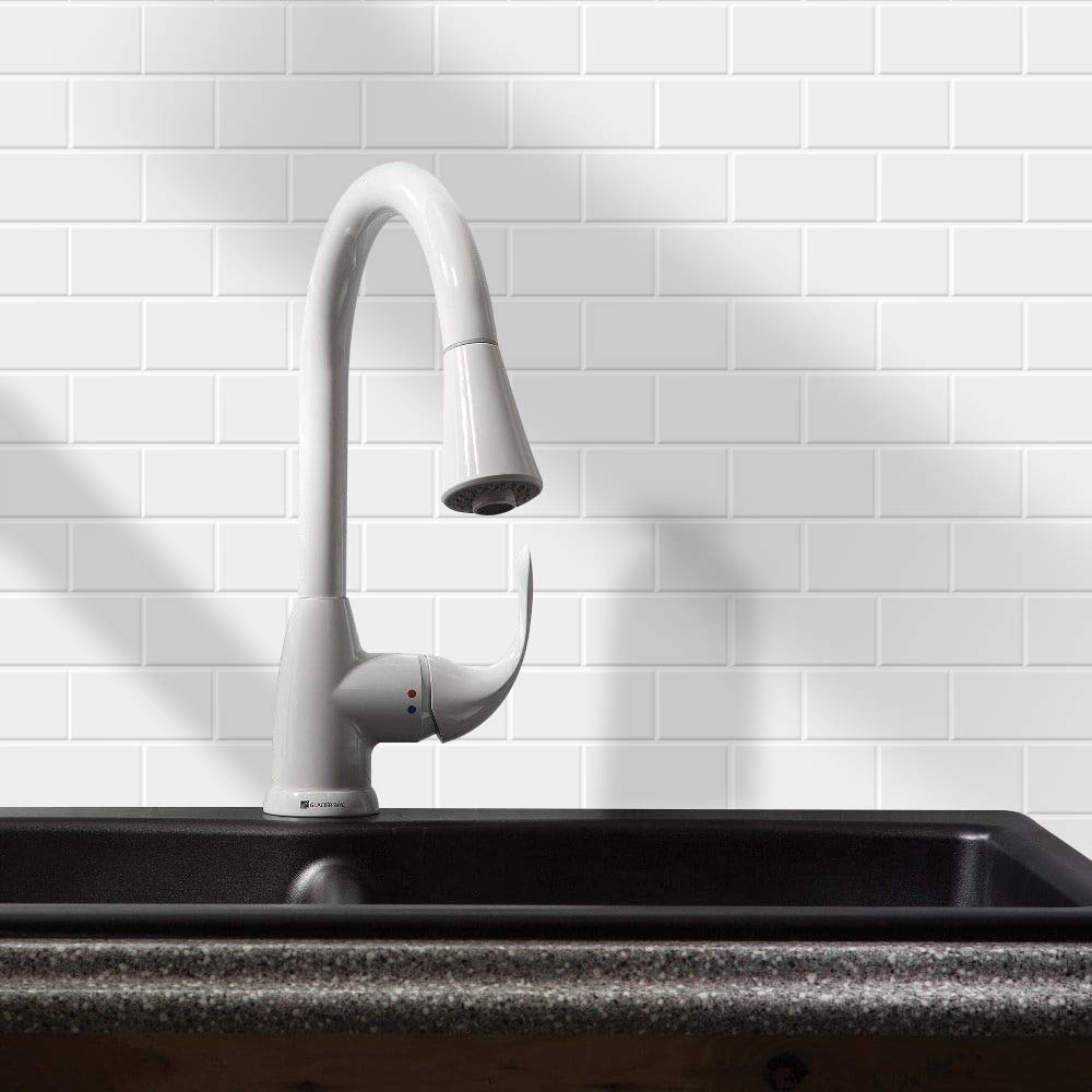 Subway Tile Peel and Stick Backsplash - Pure White