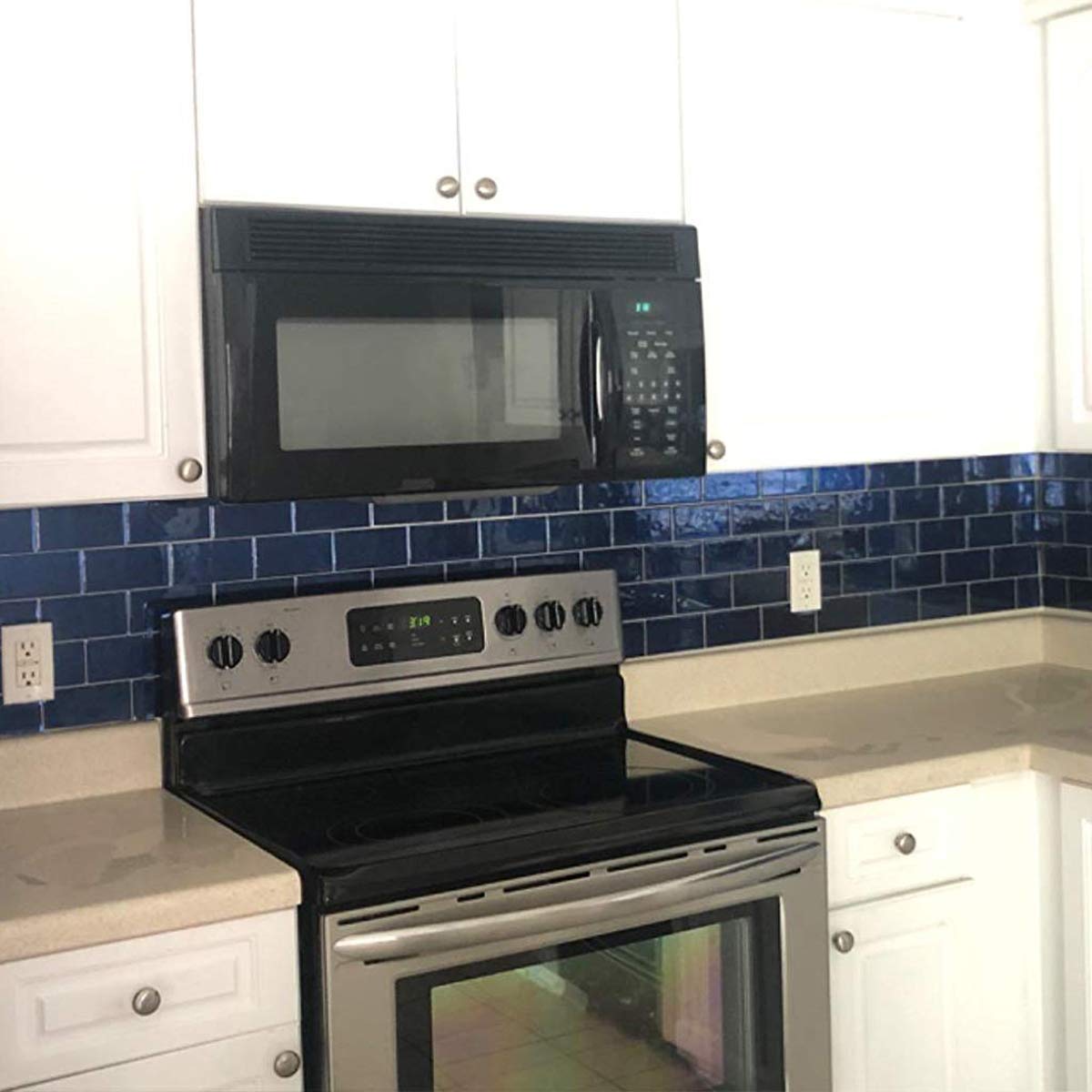 Subway Tile Peel and Stick Backsplash - Deep Blue