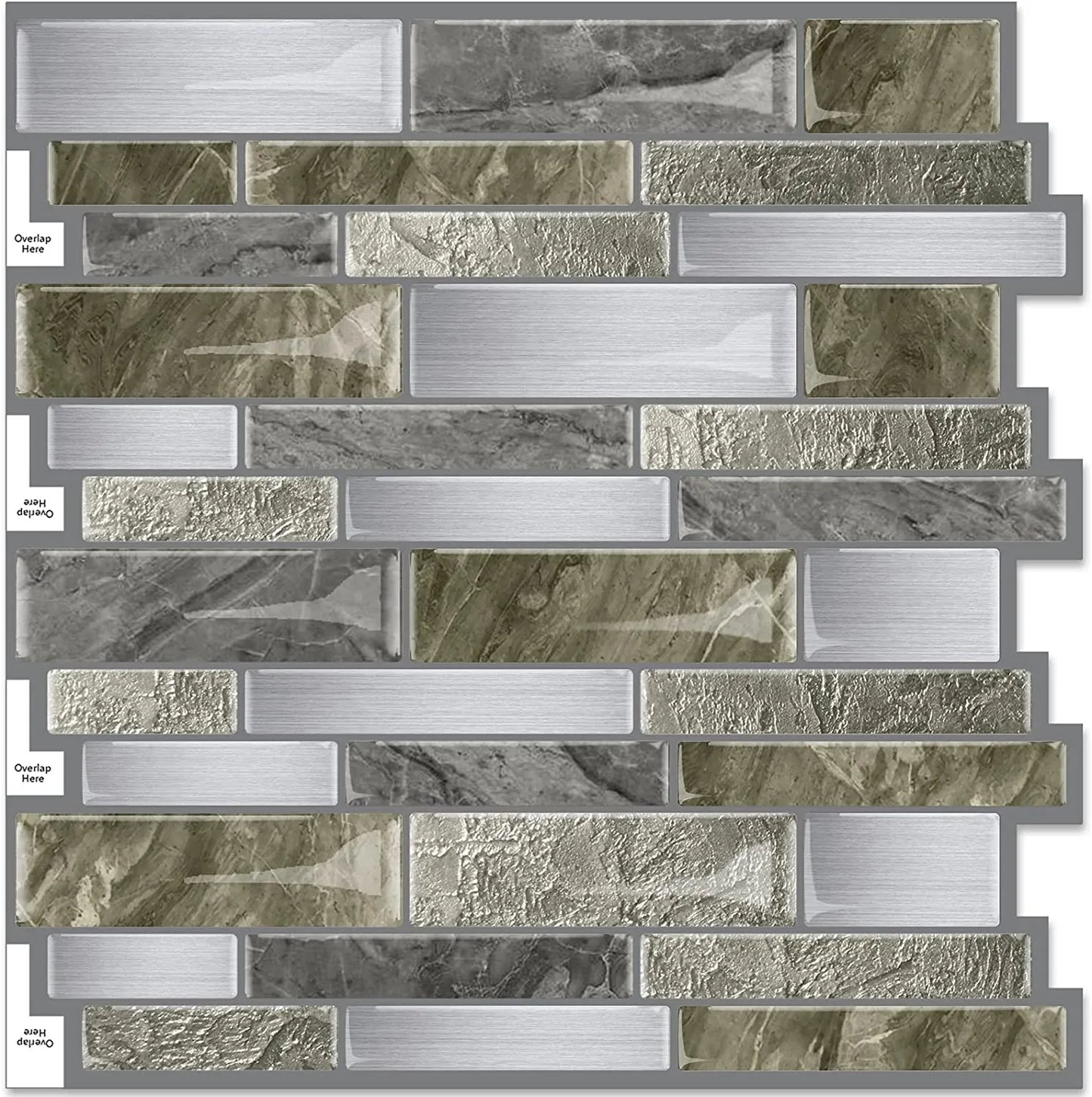 Vamos Tile Linear Blend - Silver Brown