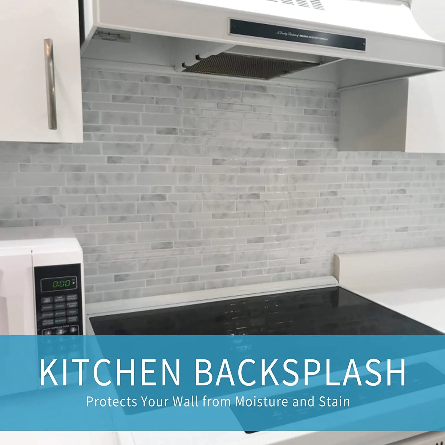 Vamos Tile Linear Blend - Sliver White With Grey Vein