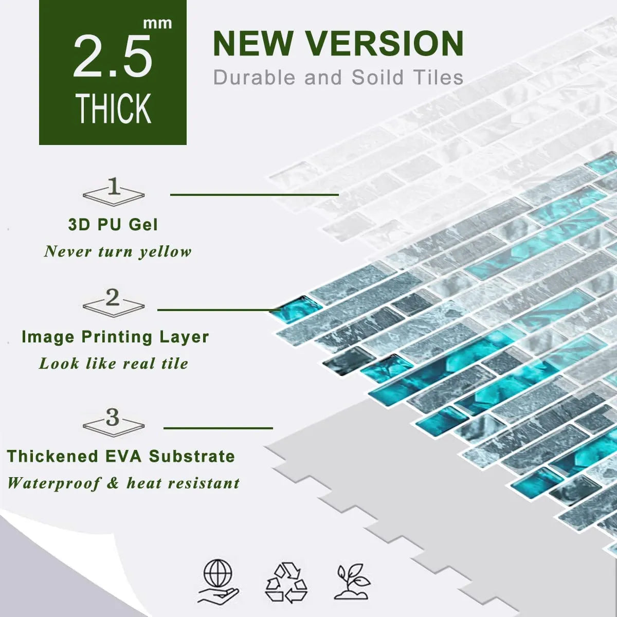 Linear Blend - Gray & Teal